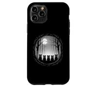 Moonlit Raccoon Pack Forest Silhouette Night Scene Case for iPhone 11 Pro