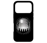 Moonlit Raccoon Pack Forest Silhouette Night Scene Case for iPhone 17 Pro