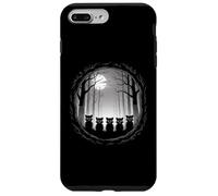 Moonlit Raccoon Pack Forest Silhouette Night Scene Case for iPhone 7 Plus/8 Plus