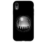 Moonlit Raccoon Pack Forest Silhouette Night Scene Case for iPhone XR
