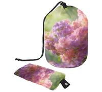 Moonlit Reed Maze Compact Hanging Toiletry Bag with Clear PVC Pockets