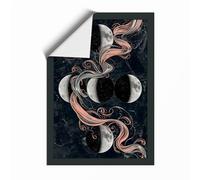 Moonlit Ribbons Mystical Unframed Wall Art Print A1 (84.1×59.4cm), Wall Decor for Living Room, Bedroom, Office & Home, Art Gift