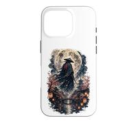 Moonlit Ronin Wanderer Japanese Samurai Cherry Blossom Japan Case for iPhone 16 Pro