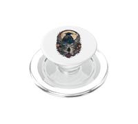 Moonlit Ronin Wanderer Japanese Samurai Cherry Blossom Japan PopSockets PopGrip for MagSafe