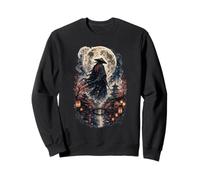 Moonlit Ronin Wanderer Japanese Samurai Cherry Blossom Japan Sweatshirt