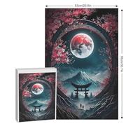 Moonlit Sakura Serenity Adults Kids Puzzle Jigsaw 1000 Pieces Educational Toy Game Family Decoration 78×53cm