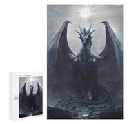 Moonlit Shadow Tyrant, 1000 PCS Challenging Puzzle for Adults - for Quiet Evenings And Focused Play
