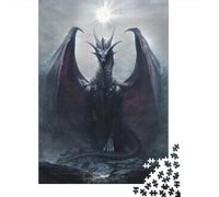 Moonlit Shadow Tyrant 1000-Piece Puzzle for Adults, 52x38cm/1000pcs, A Relaxed Project for Colder Days; Low-dust Card Pieces for Tidy Sorting