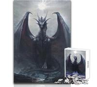 Moonlit Shadow Tyrant Adult Jigsaw Puzzles1000 Pieces Brain Challenge Learning Game Thoughtful Surprise for Celebrations Size 50x75cm