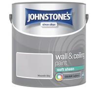 Moonlit Sky Johnstone’s Wall & Ceiling Soft Sheen Paint 2.5L - Subtle Sheen Finish, Durable & Washable, Quick Dry, Low Odour Interior Paint for Walls & Ceilings