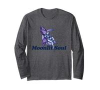 Moonlit Soul Purple Moon Fairy Illustration Long Sleeve T-Shirt