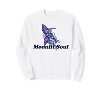 Moonlit Soul Purple Moon Fairy Illustration Sweatshirt