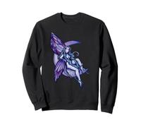 Moonlit Soul Purple Moon Fairy Illustration Sweatshirt
