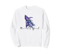 Moonlit Soul Purple Moon Fairy Illustration Sweatshirt