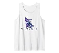 Moonlit Soul Purple Moon Fairy Illustration Tank Top