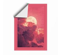 Moonlit Storm Romantic Unframed Wall Art Print A2 (59.4×42cm), Wall Decor for Living Room, Bedroom, Office & Home, Art Gift