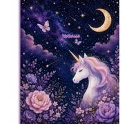 Moonlit Unicorn Dreams: A Beautiful Journal & Notebook for Writing, Notes, Journaling, Sketching, and Creative Ideas | 110 Pages, 7.5 x 9.25"