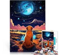 Moonlit VigilAdults Puzzles 1000 Piece Jigsaws Educational Games Home Decoration Every Piece is Unique - Challenging Family Fun Game 38x26cm
