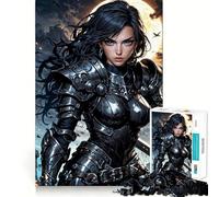 Moonlit Warrior of Shadows 1000 Pieces Jigsaw Puzzles for Teenagers Memory Train Smooth Thick Home Game Birthday Art Gift (50x75cm)