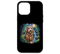 Moonlit Waterfall Doodle Night Art Case for iPhone 12 Pro Max