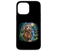 Moonlit Waterfall Doodle Night Art Case for iPhone 13 Pro Max