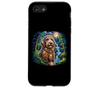 Moonlit Waterfall Doodle Night Art Case for iPhone SE (2020) / 7/8