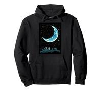 Moonlit Wolves Night Watchers Celestial Guardians Wilderness Pullover Hoodie