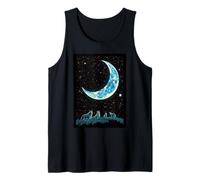 Moonlit Wolves Night Watchers Celestial Guardians Wilderness Tank Top