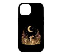 Moonlit Woodland Rabbit Wildflower Vintage Cottagecore Case for iPhone 14