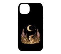 Moonlit Woodland Rabbit Wildflower Vintage Cottagecore Case for iPhone 14 Plus