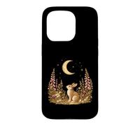 Moonlit Woodland Rabbit Wildflower Vintage Cottagecore Case for iPhone 15 Pro