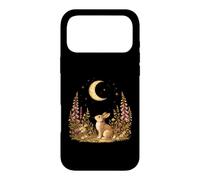 Moonlit Woodland Rabbit Wildflower Vintage Cottagecore Case for iPhone 17 Pro Max