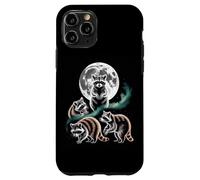 Moonlit Woodland Raccoons Night Sky Scene Case for iPhone 11 Pro