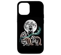 Moonlit Woodland Raccoons Night Sky Scene Case for iPhone 12/12 Pro