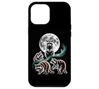 Moonlit Woodland Raccoons Night Sky Scene Case for iPhone 12 Pro Max