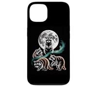 Moonlit Woodland Raccoons Night Sky Scene Case for iPhone 13