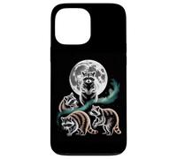 Moonlit Woodland Raccoons Night Sky Scene Case for iPhone 13 Pro Max