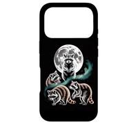 Moonlit Woodland Raccoons Night Sky Scene Case for iPhone 17 Pro