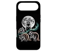 Moonlit Woodland Raccoons Night Sky Scene Case for iPhone Air