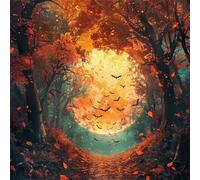Moonlit Woods Night 60 Piece Jigsaw Puzzles for Adults, Colourful, Fun, Challenging and Brainteasing Adults jigsaw puzzles 60 Pieces, Beautiful Decoration Puzzle