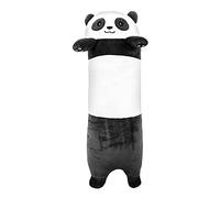 Moonlove 70cm Panda Plush Stuffed Throw Pillow, Cute Cartoon Animal Cuddly Doll, Long Cylindrical Back Support Cushion, Soft Hugging Sleep Companion, Bed Sofa Couch Pillow Christmas Birthday Gift