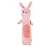 Moonlove 70cm Rabbit Plush Stuffed Throw Pillow, Cute Cartoon Animal Cuddly Doll, Long Cylindrical Back Support Cushion, Soft Hugging Sleep Companion, Bed Sofa Couch Pillow Christmas Birthday Gift