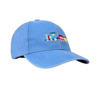 Moonlove Boys Girls Baseball Cap Age 2-6 Unisex Kids Embroidered Pattern Cotton Breathable Adjustable Sun Hat Cute Summer Outdoor Activities Sun Protection Peaked Cricket Cap Sky Blue