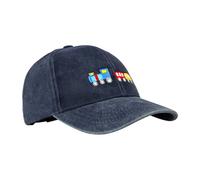 Moonlove Boys Girls Baseball Cap Age 2-6 Unisex Kids Embroidered Pattern Cotton Breathable Adjustable Sun Hat Cute Summer Outdoor Activities Sun Protection Peaked Cricket Cap Navy Blue