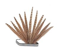 Moonlove Handmade Feather Headdress Indian Peacock Fascinator Decorative Headpiece Boho Crown Headwear Ethnic Carnival Costume Headband Gypsy Halloween Prom Hair Accessories