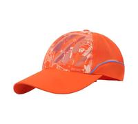 Moonlove Kids Mesh Baseball Peaked Cap with Lovely Stylish Graphic Print Quick Drying Adjustable Breathable School Sports Sun Protection Hat Travel Beach Visor for 3-7 Years Old Boys Girls Orange