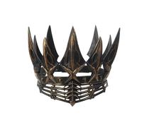 Moonlove Medieval Gothic Crow Crown for Men Women Goth Evil Queen King Headpiece Punk Vintage Halloween Costume Accessory Cosplay Party Headdress Night Club Stage Show Headwear