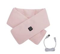 Moonlove Neck Heating Scarf, USB Powered By Power Bank, Winter Warm Plush Heated Pad, Portable Washable Neck Wrap Warmer for Pain Relief, Power Bank NOT included