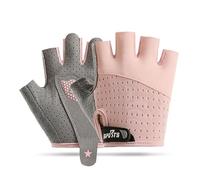Moonlove Toddlers Half Finger Cycling Gloves Summer Thin Breathable Sports Bike Riding Mittens Shockproof Fingerless Skateboarding Climbing Handgear Hand Protector for Boys Girls 1-3 Years Old