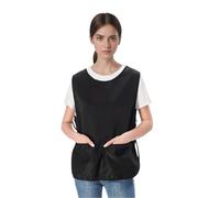 Moonlove Unisex Cobbler Apron with Adjustable Side Ties Adult Art Smock Apron Vest with 2 Deep Pockets for Work Kitchen Gardening Painting Cleaning Artist